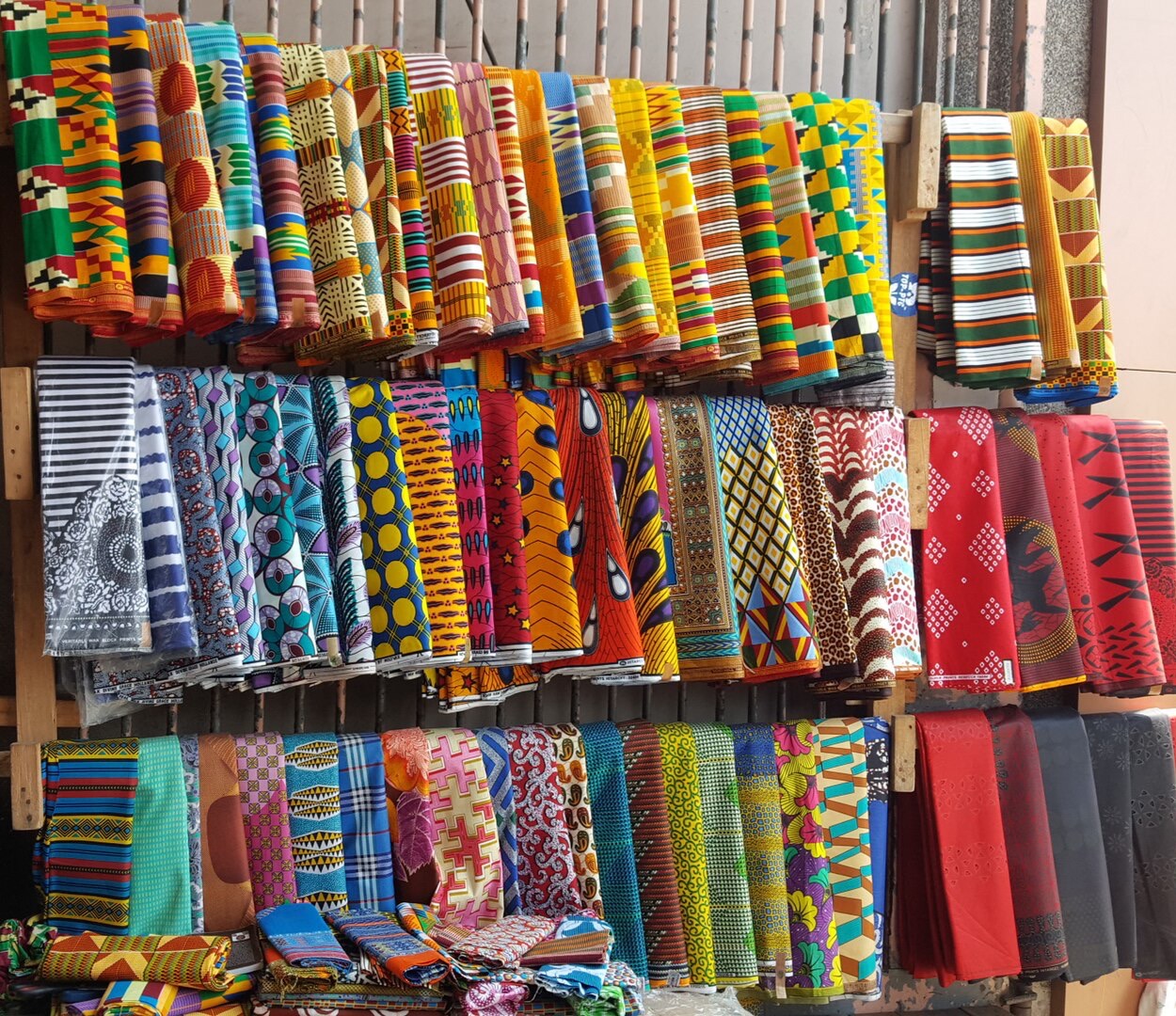 Cloth at Makola Market, Accra